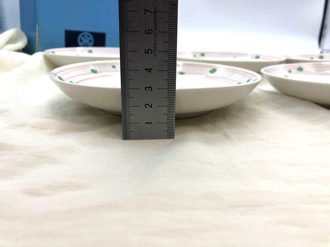 Amazon | 保管品 たち吉 お皿 5枚セット 赤絵 銘々皿 花柄 | ノー